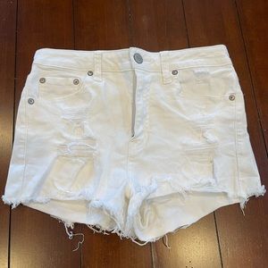 Aeropostale, High Rise Shorty, Size: 8, white denim